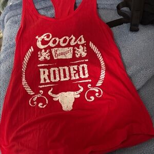Coors Banquet Rodeo Red Tank Top